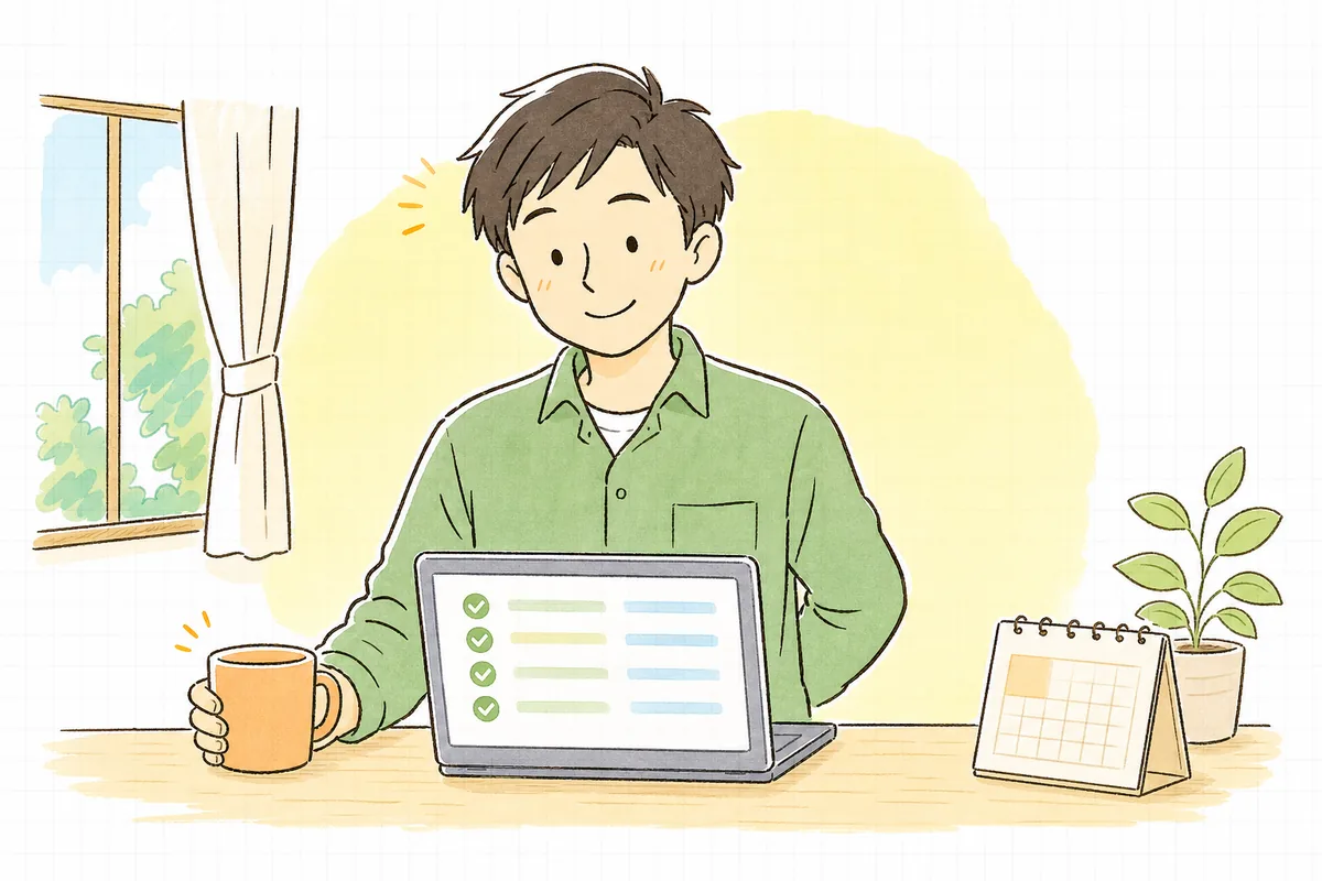 月末と年またぎのテストがすべて通ったのを見て、ほっと表情がゆるんだ開発者