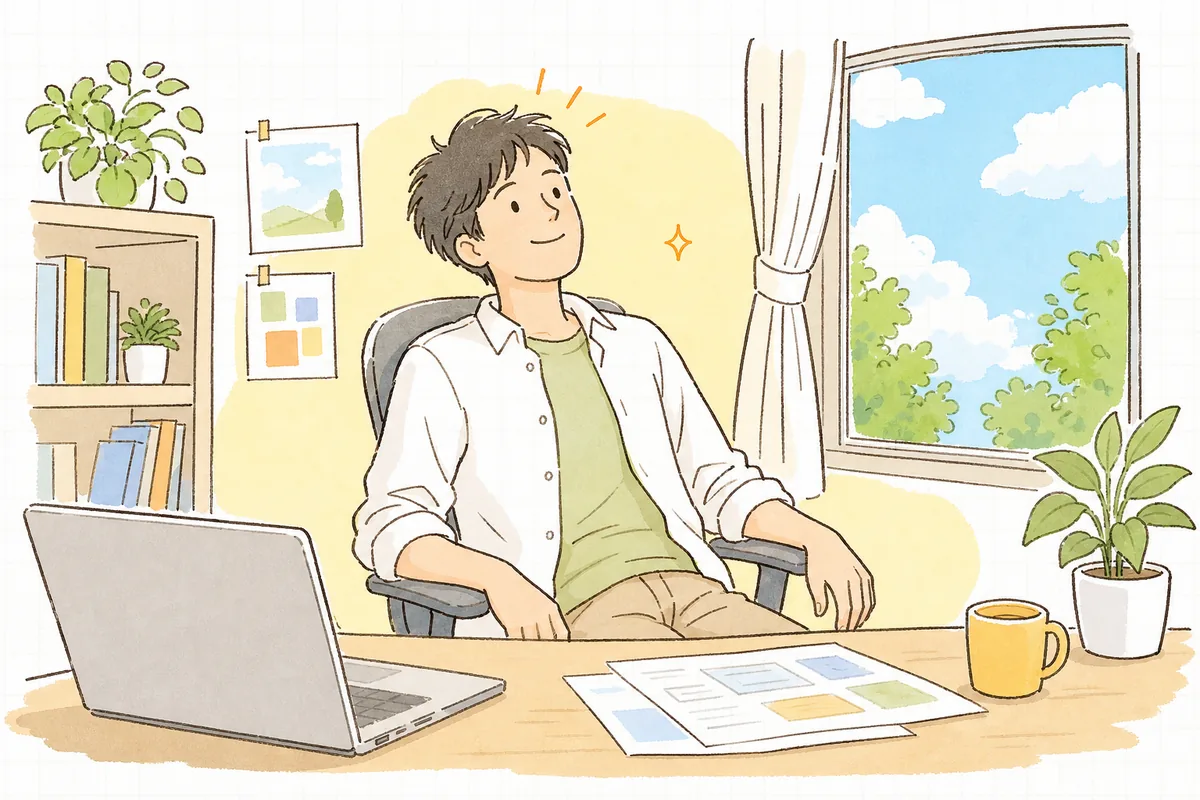 AI生成物の責任の所在がはっきりして、これは自分が確認して出したものだと胸を張り、前を向いて一息つく開発者