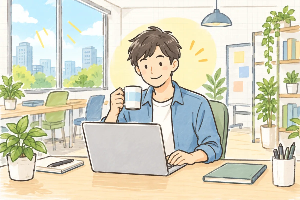 依頼の目的を書き添えて頼み直し、作業が前に進み始めたことにほっとした表情を見せている開発担当者