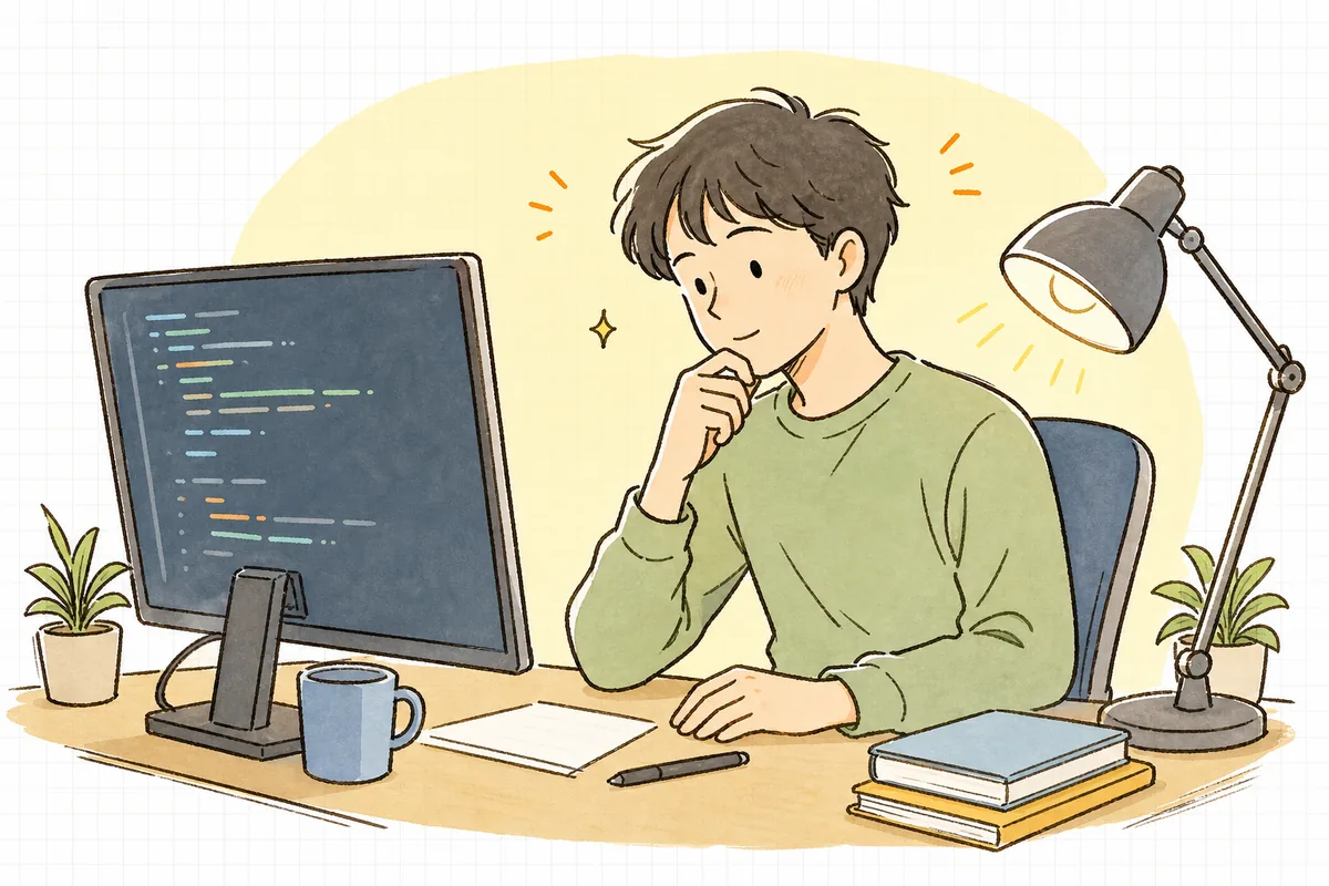 AIのレビューを通したはずのコードから後になってバグが見つかり、どこを自分の目で見るべきだったか落ち着いて振り返る開発者