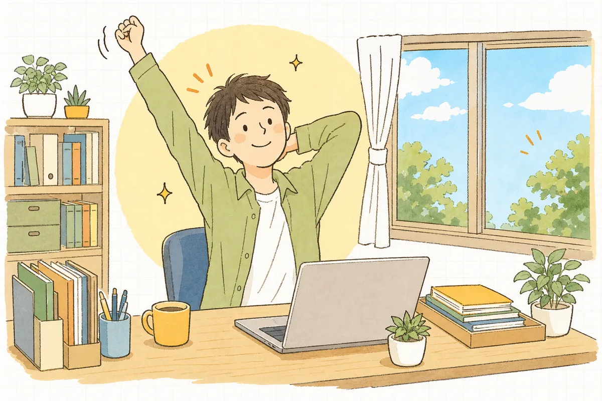 任せる仕事と自分が判断する仕事の線引きが見えて、肩の力が抜けて前を向いている開発者